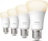 Bol.com Philips Hue Uitbreidingspakket - E27 - met 4 Standaard Lampen - Warmwit Licht - Hue White aanbieding