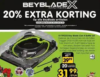 ToyChamp 01799255 Bey Blade Gen 4 Battle set aanbieding