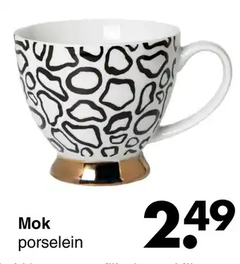 Wibra Mok porselein aanbieding