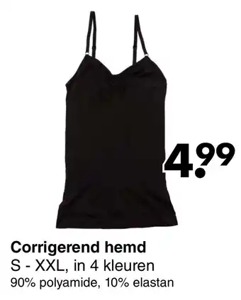 Wibra Corrigerend hemd S-XXL aanbieding