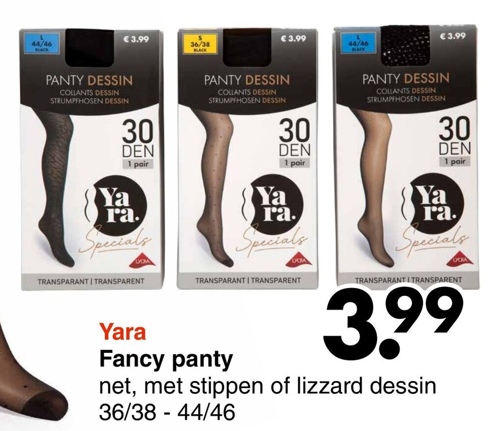 Wibra Yara Fancy panty 36/38-44/46 aanbieding