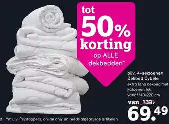 Leen Bakker 4-seizoenen Dekbed Cybele 140x220 cm aanbieding