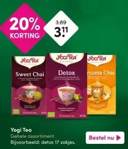 DA Yogi Tea Gehele assortiment aanbieding