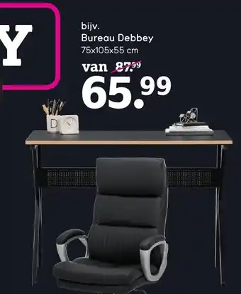 Leen Bakker Bureau Debbey 75x105x55 cm aanbieding