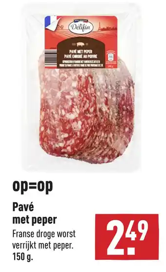 ALDI Pavé met peper aanbieding