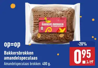 ALDI Bakkersbrokken amandelspeculaas aanbieding