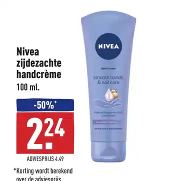 ALDI Nivea zijdezachte handcrème aanbieding