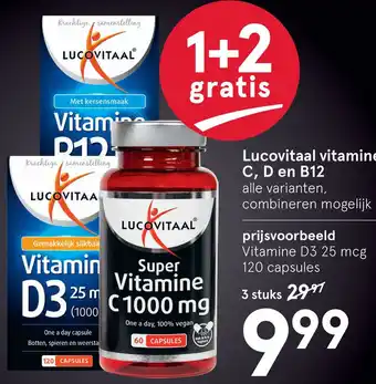 Etos Lucovitaal vitamine C, D en B12 aanbieding