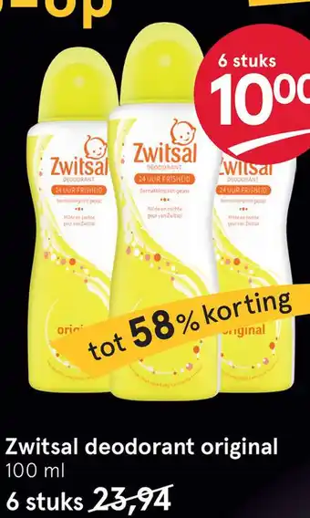 Etos Zwitsal deodorant original aanbieding