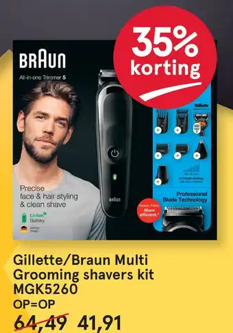 Etos Gillette/Braun Multi Grooming shavers kit aanbieding