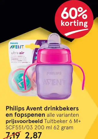 Etos Philips Avent drinkbekers aanbieding