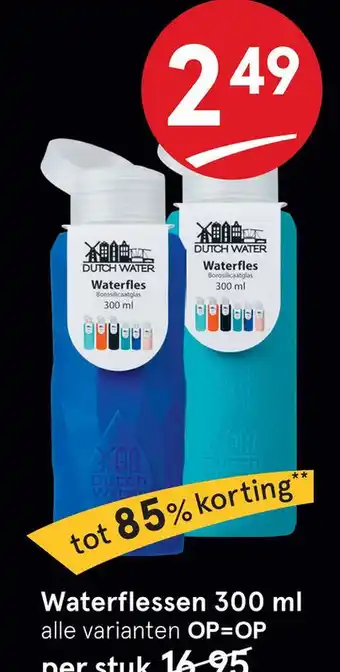 Etos Waterflessen 300 ml aanbieding