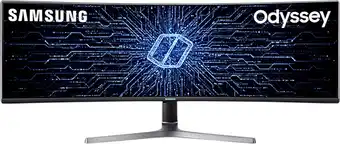 Bol.com Samsung Odyssey G9 C49RG94SSR - 2K QLED Curved 120 Hz Gaming Monitor - 49 Inch - Blauw/Grijs aanbieding