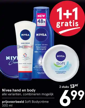 Etos Nivea hand en body aanbieding