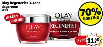 Kruidvat Olay Regenerist 3-zone dagcreme aanbieding