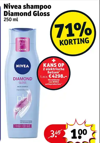 Kruidvat Nivea shampoo Diamond Gloss aanbieding