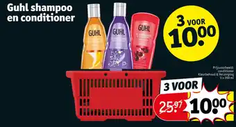 Kruidvat Guhl shampoo en conditioner aanbieding