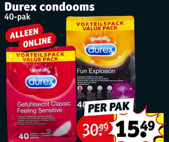 Kruidvat Durex condooms aanbieding