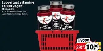 Kruidvat Lucovitaal vitamine C1000 yegan** aanbieding