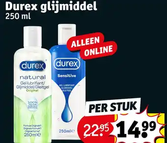 Kruidvat Durex aliimiddel aanbieding