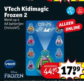 Kruidvat VTech Kidimagic Frozen 2 aanbieding