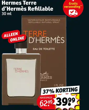 Kruidvat Hermes Terre d'Hermès Refillable aanbieding