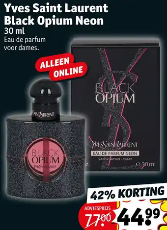 Kruidvat Yves Saint Laurent Black Opium Neon aanbieding