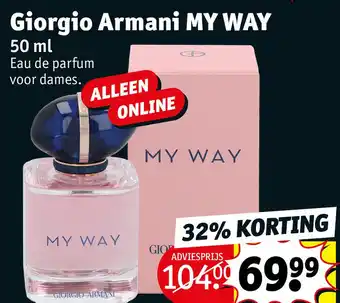Kruidvat Giorgio Armani MY WAY aanbieding