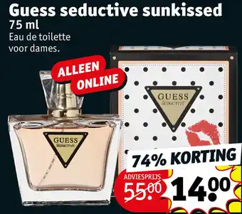 Kruidvat Guess seductive sunkissed aanbieding