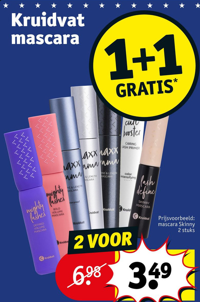 Kruidvat mascara aanbieding bij Kruidvat