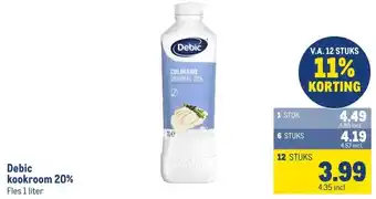 Makro Debic kookroom 20% aanbieding