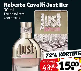 Kruidvat Roberto Cavalli Just Her aanbieding