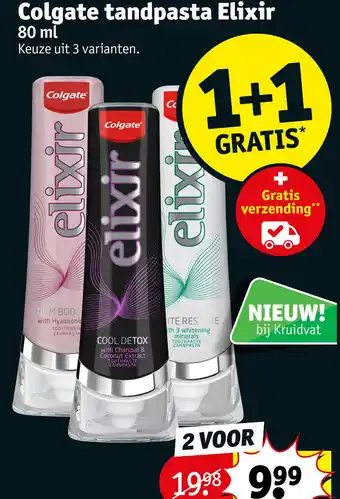 Kruidvat Colgate tandpasta Elixir aanbieding