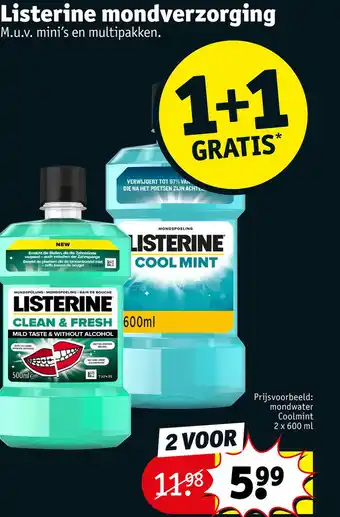 Kruidvat Listerine mondverzorging aanbieding