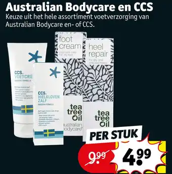 Kruidvat Australian Bodycare en CCS aanbieding