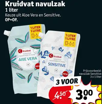 Kruidvat Kruidvat navulzak aanbieding