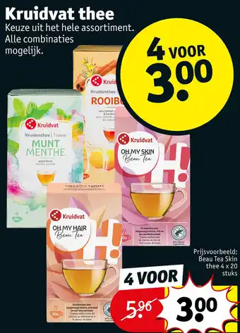 Kruidvat Kruidvat thee aanbieding