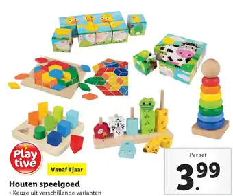 Lidl Houten speelgoed aanbieding