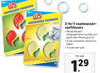 Lidl 2-in-1 vaatwasser- verfrissers aanbieding