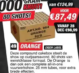 Kevin's Vuurwerkhal Orange aanbieding