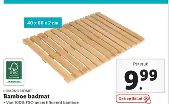 Lidl IVARNO HOME Bamboe badmat aanbieding