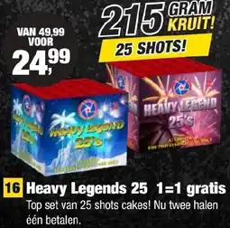 Kevin's Vuurwerkhal Heavy Legends 25 aanbieding