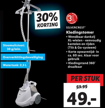 Lidl SILVERCREST® Kledingstomer .. aanbieding