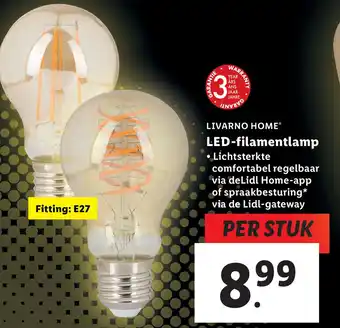 Lidl IVARNO HOME LED-filamentlamp aanbieding