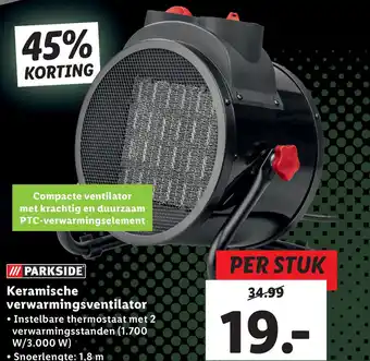 Lidl Keramische rorwarminacvontilator aanbieding