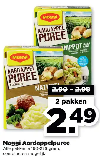 PLUS Maggi Aardappelpuree aanbieding