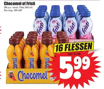 Dirk Chocomel of Fristi 16*200ml aanbieding