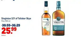 Makro Singleton 12Y of Talisker Skye aanbieding