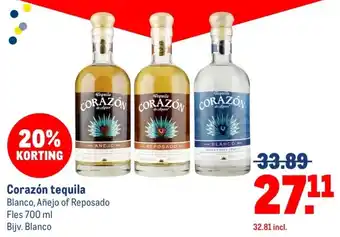 Makro Corazón tequila aanbieding