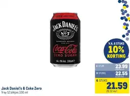 Makro Jack Daniel's & Coke Zero aanbieding